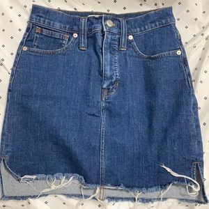 Madewell denim skirt